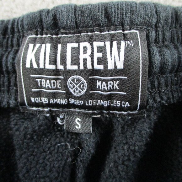Kill Crew Heavyweight Lux Sweatpants Adult Small Black Pink Fleece Lounge Unisex - Picture 13 of 14